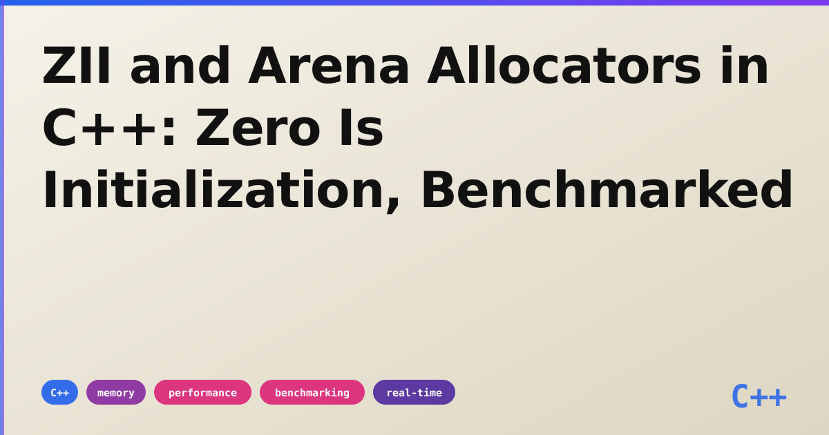 A bump arena allocates a frame of 1000 objects about 10x faster than malloc and free